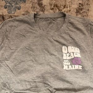 Ingear Heather Gray Beach Graphic Tee